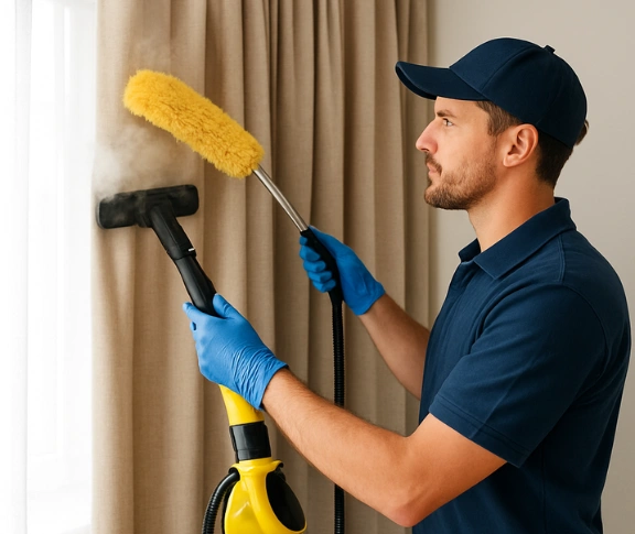 Trusted curtain steam cleaning technician Matty Curtain Cleaning unanderra-nsw QLD