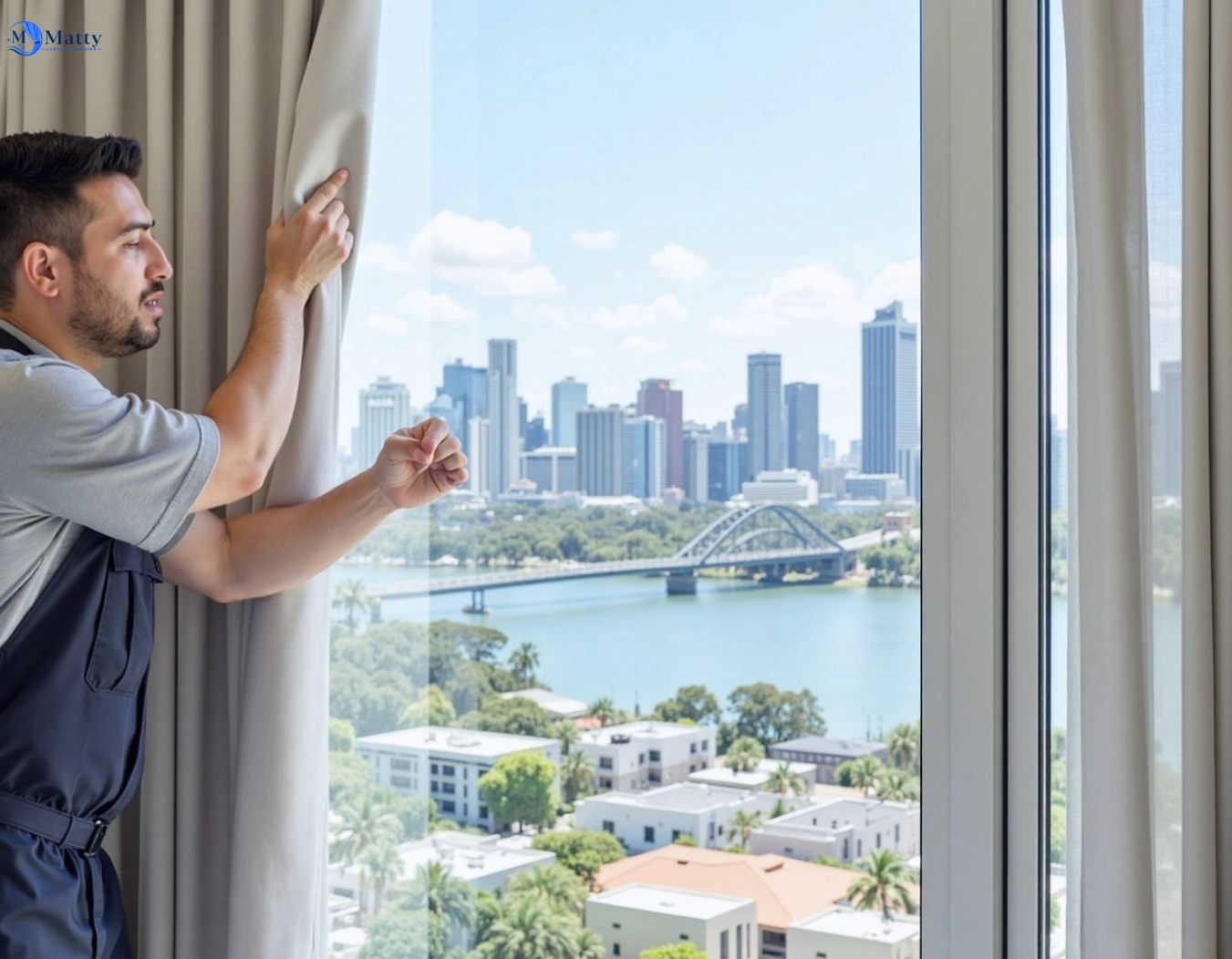 Professional curtain steam cleaning service unanderra-nsw QLD by Matty Curtain Cleaning